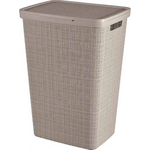 Curver Coș pentru rufe murdare Jute 58 l, taupe, maro taupe