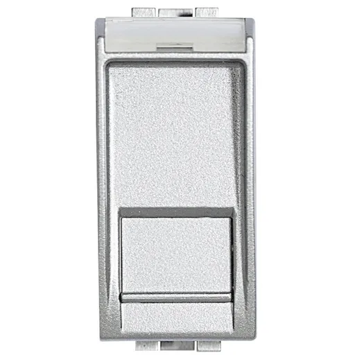 Priza date RJ45 Ftp 1 modul CAT 6 Living Light Bticino NT4279C6F, argintiu