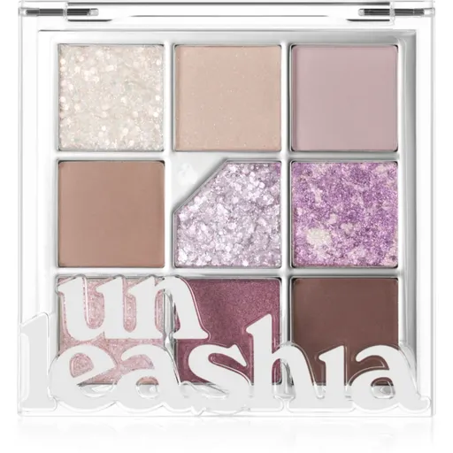 Unleashia Glitterpedia Eye Palette paletă cu farduri de ochi culoare No.4 All of Lavender Fog 6.2 g