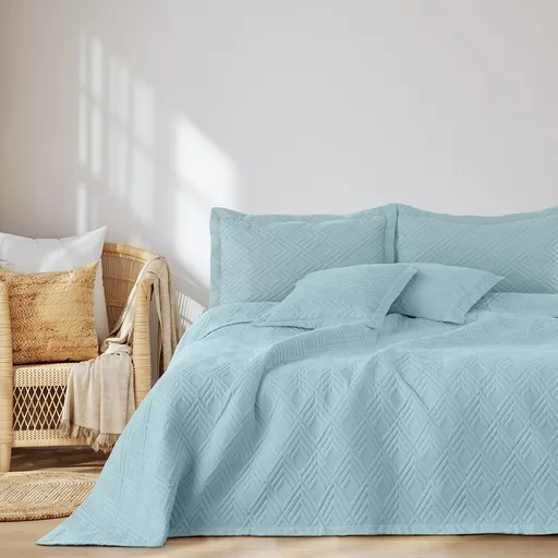 Cuvertură de pat Restilo Ophelia albastră, 220 x 240 cm, albastru