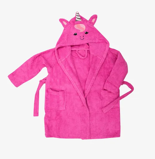 Halat de baie brodat, Unicorn