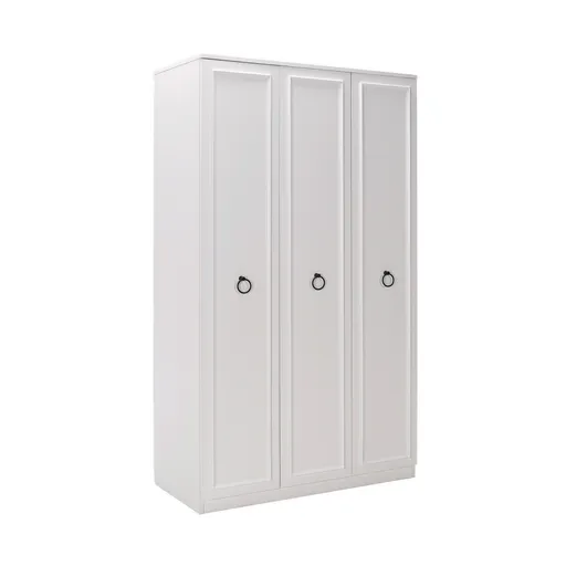 Dulap pentru haine, Hanah Home, Grd-1330-Bb-2, 103x185x52 cm, Alb