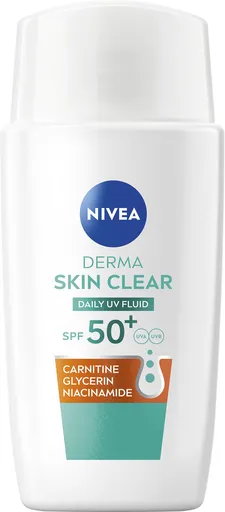 Nivea Fluid UV de zi pentru pielea cu probleme Derma Skin Clear SPF 50+ (Daily UV Fluid) 40 ml