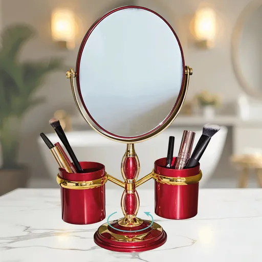 Oglindă de machiaj cu două fețe