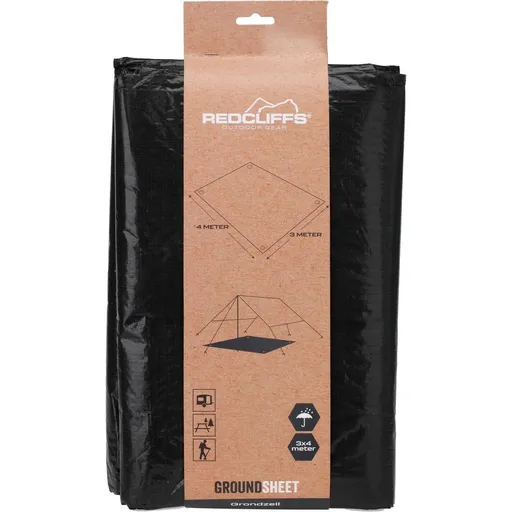 Prelată cort Redcliffs,  3 x 4 m, negru, 3 x 4 m