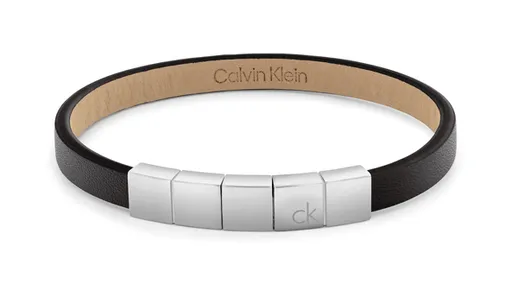 Calvin Klein Brățară la modă din piele Minimalistic Squares 35100062