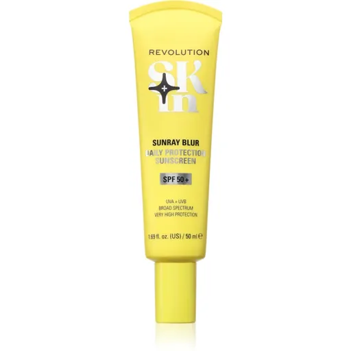Revolution Skincare Sunray Blur Daily Protection crema de soare pentru fata cu niacinamidă SPF 50+ 50 ml