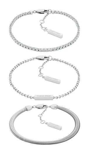 Calvin Klein Set modern de brățări din oțel CK Trio 35000796