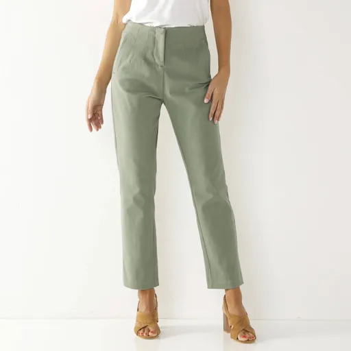 Pantaloni de slăbire cu talie înaltă 7/8