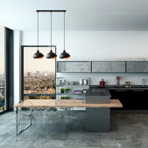 Lustra, Opviq, 527ABY1824, Negru