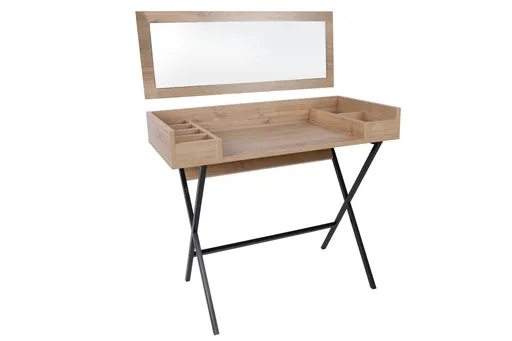 Masa de machiaj, Hanah Home, Sofya, Nuc / Negru