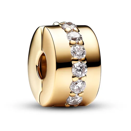 Pandora Mărgea placată cu aur cu zirconii Shine 761972C01