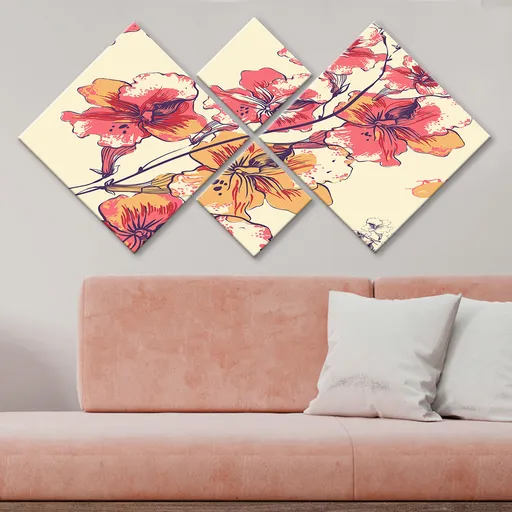 Pictură decorativă MDF, 4MDF102352135, Imprimat UV, Multicolor