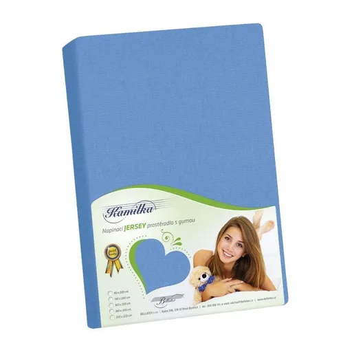 Bellatex Jersey cearșaf albastru, albastru