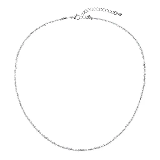 Evolution Group - Pavona Colier cu mărgele de cuarț 42012.3 Grey quartz