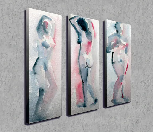 Tablou decorativ, CU20, Cadru: 100% LEMN (grosime: 3 cm), Multicolor