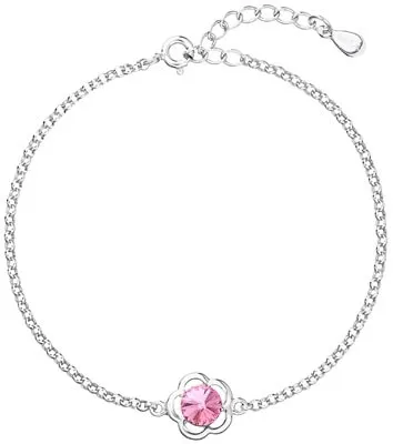 Evolution Group - Pavona Brățară din argint cu cristal Swarovski 33117.3 Rose