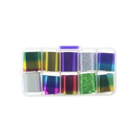 Folie de Transfer Unghii Set 10 buc