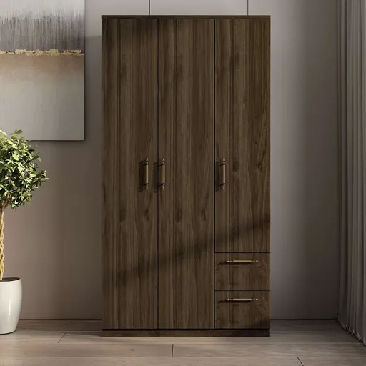 Dulap pentru haine, Hanah Home, Merlin, 90x171.8x45 cm, Maro