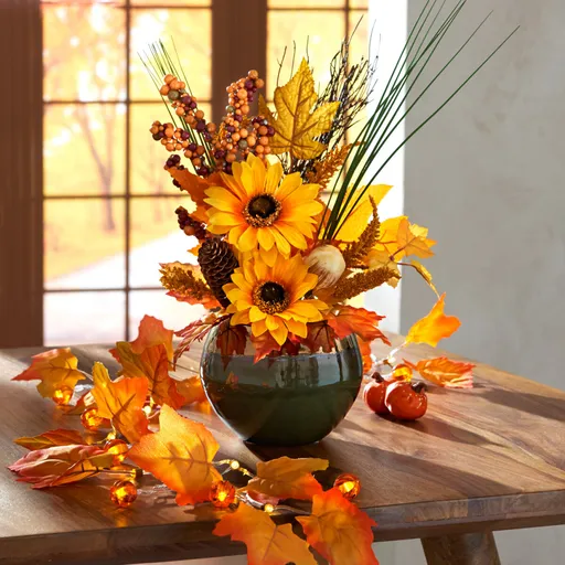 Decorațiune în recipient ceramic