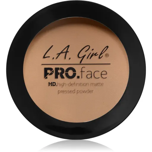 L.A. Girl Cosmetics PRO. Face HD pudra compacta cu efect matifiant culoare Nude Beige 7 g
