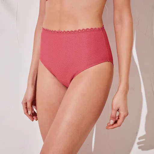 Costum de baie maxi cu talie înaltă Vilorio cu șlițuri