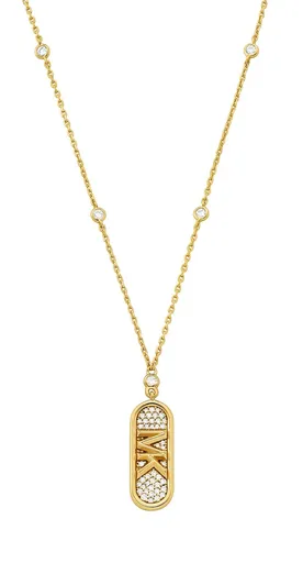 Michael Kors Colier la modă placat cu aur cu zircon Kors MK MKC1729CZ710