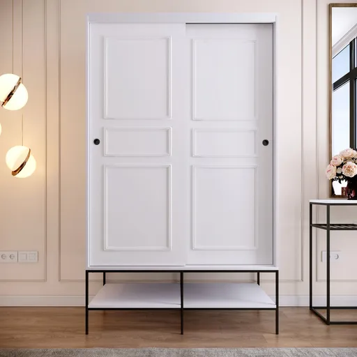 Dulap pentru haine, Hanah Home, Martin 120, 120x200x57 cm, Alb