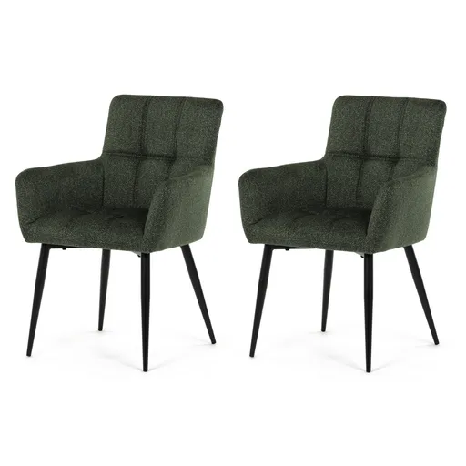 Set de scaune de sufragerie DCH-P3146 GRN2, 2 buc., verde închis