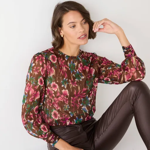 Tunică lungă cu imprimeu original