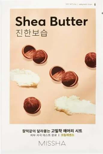 Missha Mască hidratantă Airy Fit Sheet Mask (Shea Butter) 1 buc