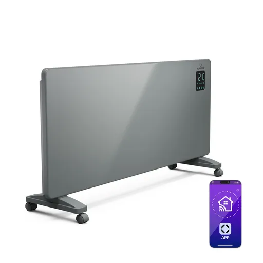 Klarstein Bansin Smart 2500 încălzitor convector, 2500 W, Aplicație, 5-50 °C, Afișaj LED, Touch screen