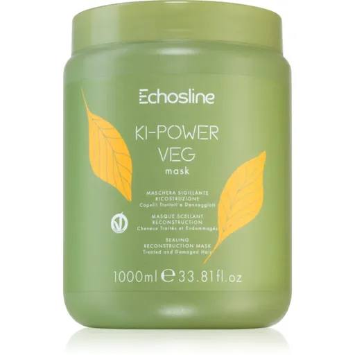 Echosline Ki-Power Veg Mask masca pentru regenerare pentru par deteriorat 1000 ml