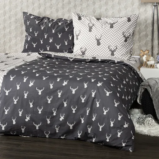 Lenjerie de pat din bumbac 4Home Reindeer, 160 x 200 cm, 70 x 80 cm, 160 x 200 cm, 70 x 80 cm