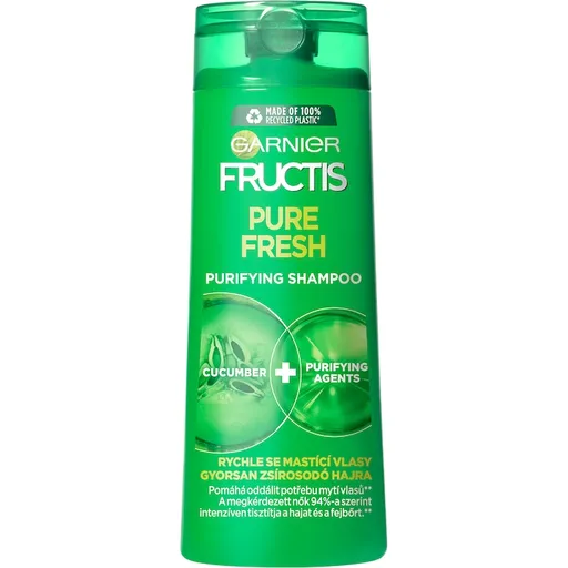 Garnier Șampon fortifiant pentru păr gras Fructis (Pure Fresh Strengthening Shampoo) 250 ml
