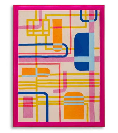 Tablou decorativ Modis -A, Mauro Ferretti, 60x80 cm, canvas/lemn de pin/plastic, multicolor