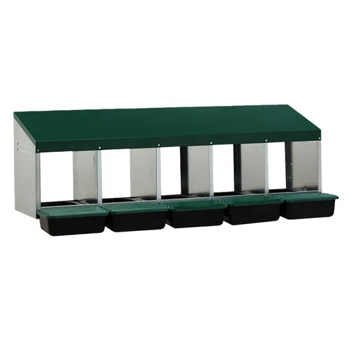 Cuibar gaini si pasari cu 5 compartimente, MG-05 PROFI cu colector de oua
