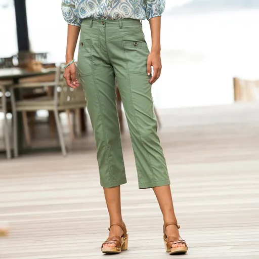 Pantaloni cargo drepți 7/8