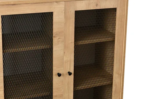 Bufet, Hanah Home, Wire, 40x90x110 cm, Stejar