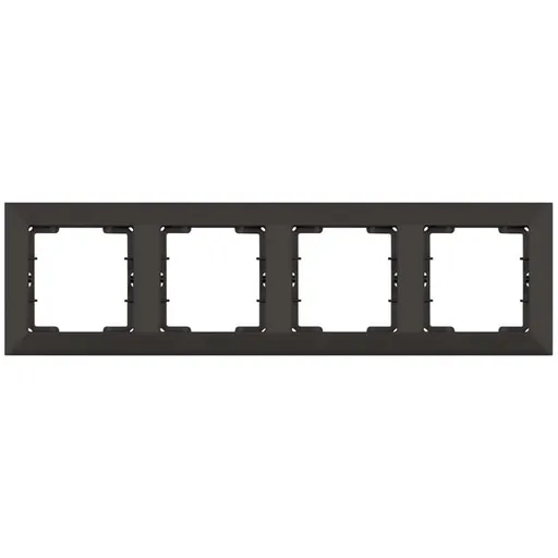 Rama 4 posturi Mutlusan Candela 2125 800 1484, orizontala, Negru Catifea