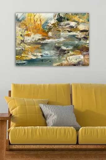 Tablou decorativ, 153861683-5070, Cadru: 100% LEMN (grosime: 3 cm), Multicolor