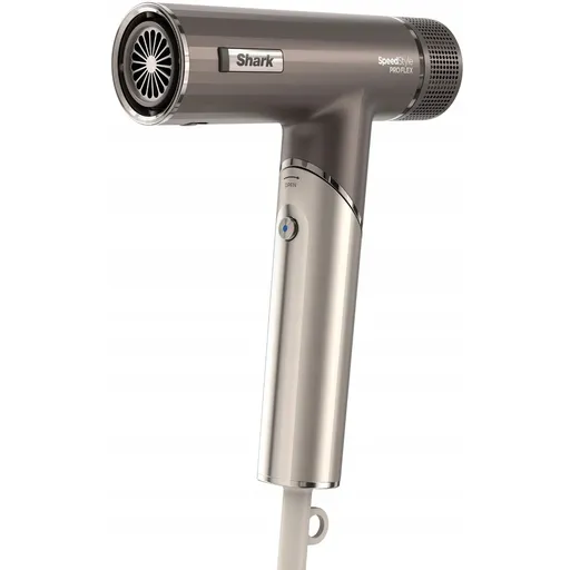 Uscator de par 4in1 Shark SpeedStyle Pro FLEX HD542EU, 1750W, 4 setari de temperatura, 3 viteze, Aer rece, Ionizare, Protectia scalpului, Mocha silver