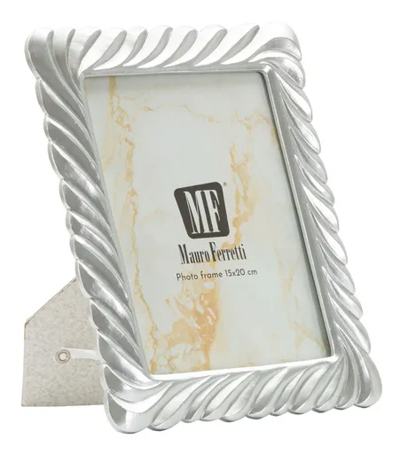 Rama foto Carvy, Mauro Ferretti, 15x20 cm, polirasina/sticla, argintiu