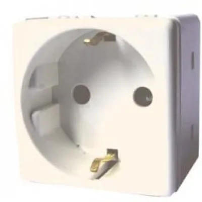 Priza schuko 2M Stil Comtec MF0012-04842, alb