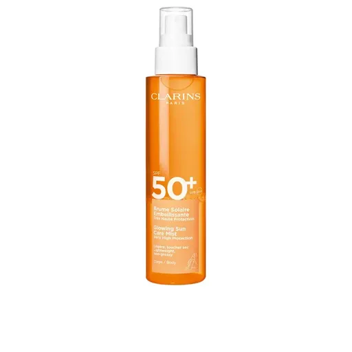 Clarins Ceață de corp pentru protecție solară SPF 50+ Glowing (Body Sun Care Mist) 150 ml