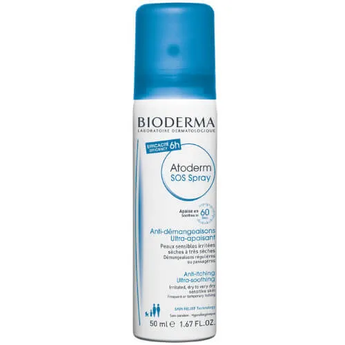 Bioderma Șprei calmant anti-mâncărime Atoderm SOS Spray (Anti-Itching Ultra-Soothing) 200 ml