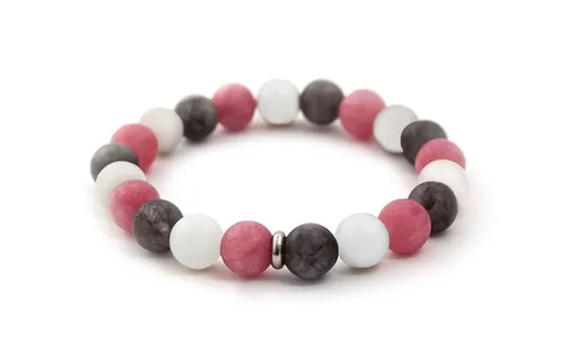 Agato Brățară cu mărgele de jad și nefrit MINK85/17