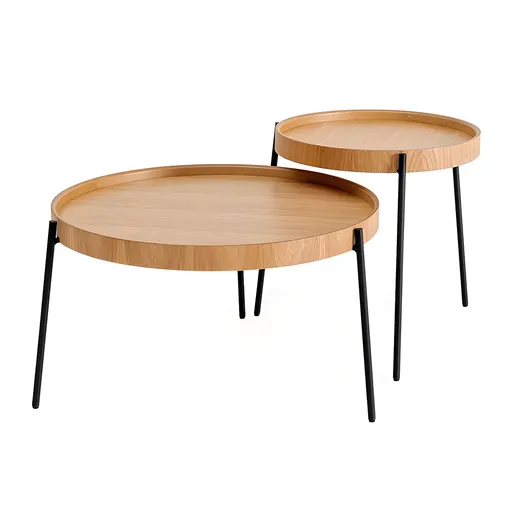 Măsuță auxiliară Ronda Natural, 2 buc.