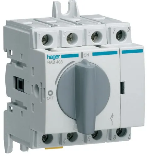 Intrerupator de sarcina M1 4P 32A Hager HAB403