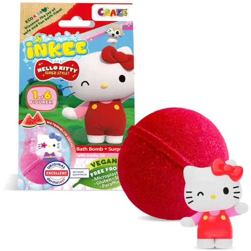 Craze INKEE Hello Kitty bile efervescente pentru baie cu figurină 1 buc